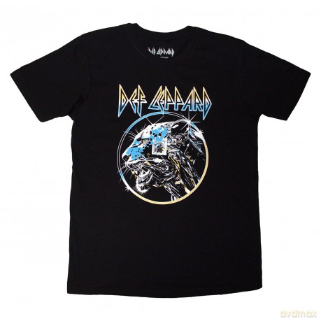 Def Leppard: Unisex T-Shirt: Metal Leopard (Black) (XX-Large)