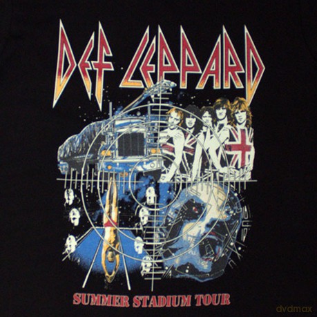 Def Leppard: Unisex T-Shirt: Summer Stadium Tour (Black) (Back Print) (Small)