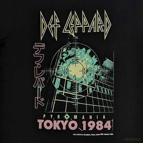 Def Leppard: Unisex T-Shirt: Tokyo (Black) (Small)