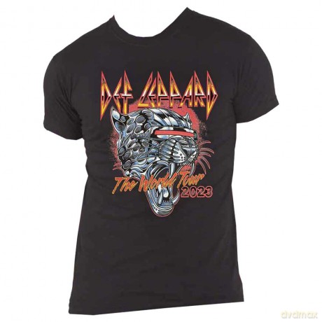 Def Leppard: Unisex T-Shirt: Tour 2023 (Black) (Medium)