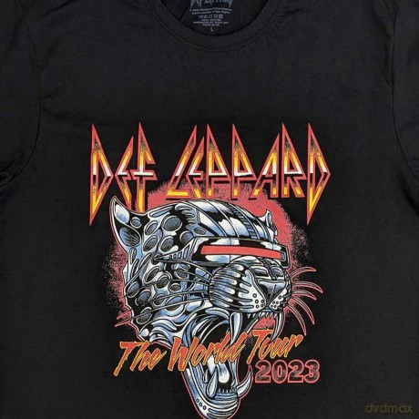 Def Leppard: Unisex T-Shirt: Tour 2023 (Black) (Medium)