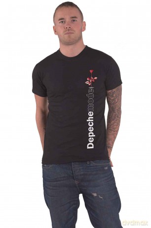 Depeche Mode: Unisex T-Shirt: Violator Side Rose (Black) (Medium)