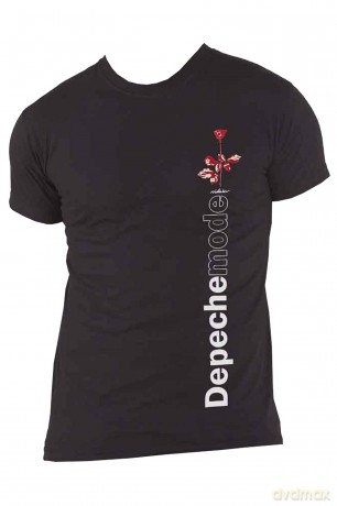 Depeche Mode: Unisex T-Shirt: Violator Side Rose (Black) (Medium)