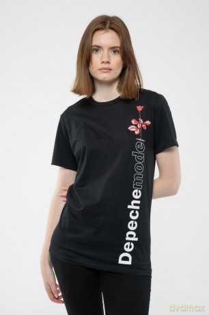 Depeche Mode: Unisex T-Shirt: Violator Side Rose (Black) (X-Large)