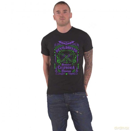Devildriver: DevilDriver Unisex T-Shirt: Cross Guns (Black) (Small)