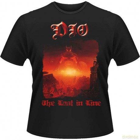 Dio: Unisex T-Shirt: Last In Line (Black) (Back Print) (Small)
