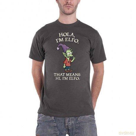Disenchantment: Unisex T-Shirt: Hola I'm Elfo (Charcoal Grey) (X-Large)