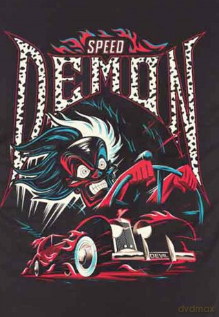 Disney: Unisex T-Shirt: 101 Dalmatians Cruella Speed Demon (Black) (XX-Large)