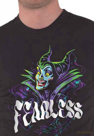 Disney: Unisex T-Shirt: Maleficent Sleeping Beauty Fearless Maleficent (Black) (Small)