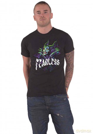 Disney: Unisex T-Shirt: Maleficent Sleeping Beauty Fearless Maleficent (Black) (XX-Large)