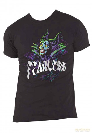 Disney: Unisex T-Shirt: Maleficent Sleeping Beauty Fearless Maleficent (Black) (XX-Large)
