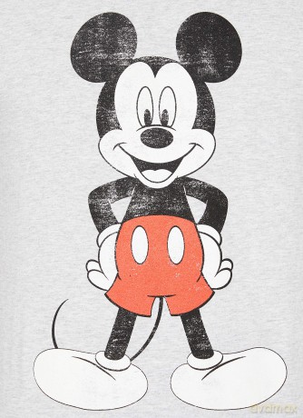 Disney: Unisex T-Shirt: Mickey Mouse Pose (Grey) (Small)