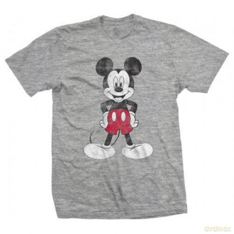 Disney: Unisex T-Shirt: Mickey Mouse Pose (Grey) (X-Small)