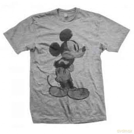 Disney: Unisex T-Shirt: Mickey Mouse Sketch (Grey) (Large)