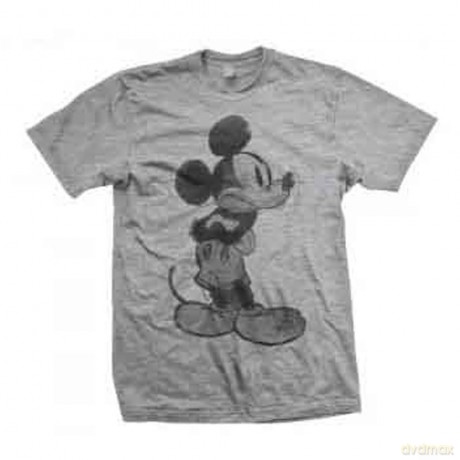 Disney: Unisex T-Shirt: Mickey Mouse Sketch (Grey) (Large)
