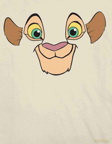 Disney: Unisex T-Shirt: The Lion King Nala (Natural) (Back Print) (X-Large)