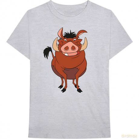 T: Disney Unisex T-Shirt: The Lion King Pumbaa Pose (Grey) (XX-Large)