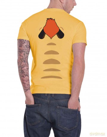 T: Disney Unisex T-Shirt: The Lion King Timon (Yellow) (Back Print) (Medium)