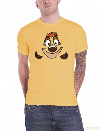 Disney: Unisex T-Shirt: The Lion King Timon (Yellow) (Back Print) (XX-Large)
