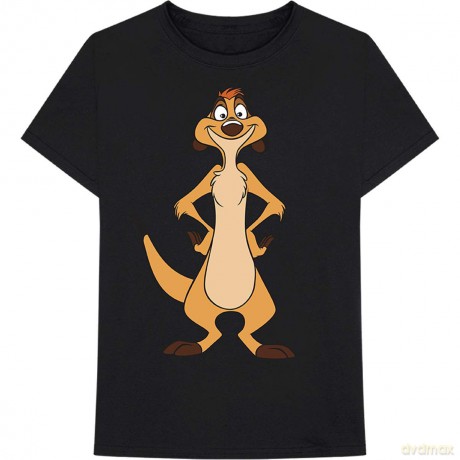 Disney: Unisex T-Shirt: The Lion King Timon Stand (Black) (Medium)