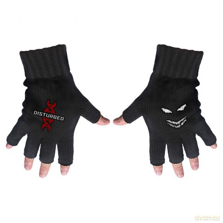 Disturbed: Unisex Fingerless Gloves: Reddna (Black)