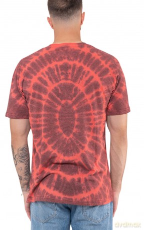 Disturbed: Unisex T-Shirt: Scary Face (Red) (Wash Collection) (Medium)