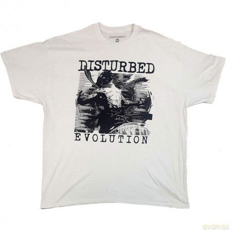 Disturbed: Unisex T-Shirt: Sketch (White) (Ex-Tour) (X-Large)