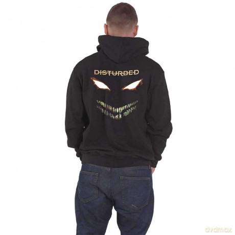 Disturbed: Unisex Zipped Hoodie: The Face (Black) (Back Print) (XX-Large)