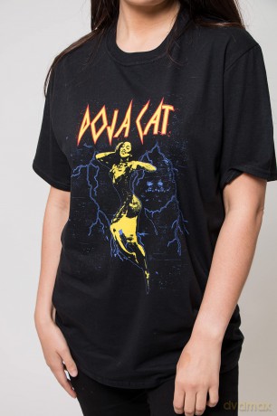 Doja Cat: Unisex T-Shirt: Lightning Planet Her (Black) (Large)