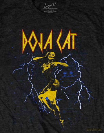 Doja Cat: Unisex T-Shirt: Lightning Planet Her (Black) (XX-Large)