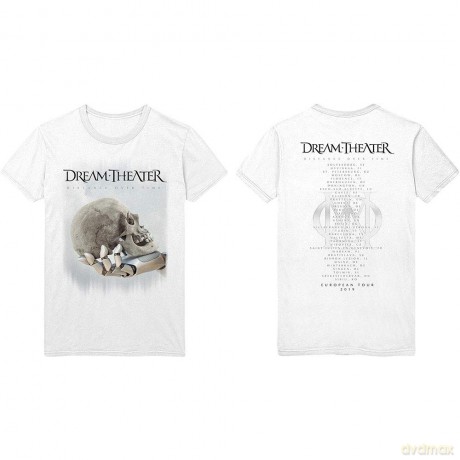 Dream Theater: Unisex T-Shirt: Skull Fade Out (White) (Back Print) (Small)