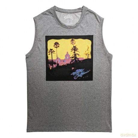 Eagles: Unisex Tank T-Shirt: Hotel California (Grey) (Small)