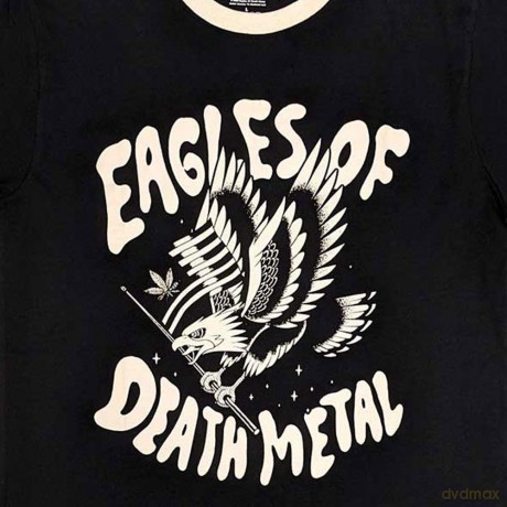 Eagles of Death Metal: Unisex Ringer T-Shirt: Eagle (Black) (XX-Large)