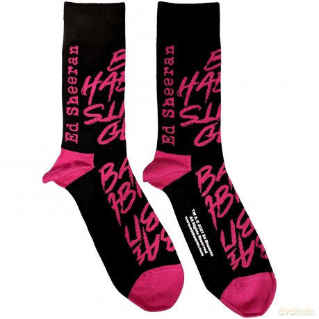 Ed Sheeran: Unisex Ankle Socks: Bad Habits (Black) (UK Size 7 - 11)