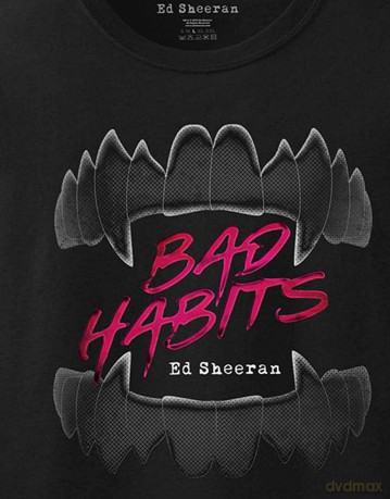 Ed Sheeran: Unisex Long Sleeve T-Shirt: Bad Habits (Black) (XX-Large)