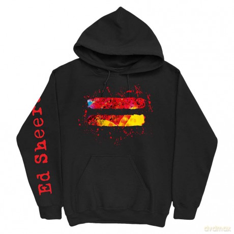 Ed Sheeran: Unisex Pullover Hoodie: Equals (Black) (Sleeve Print) (X-Large)
