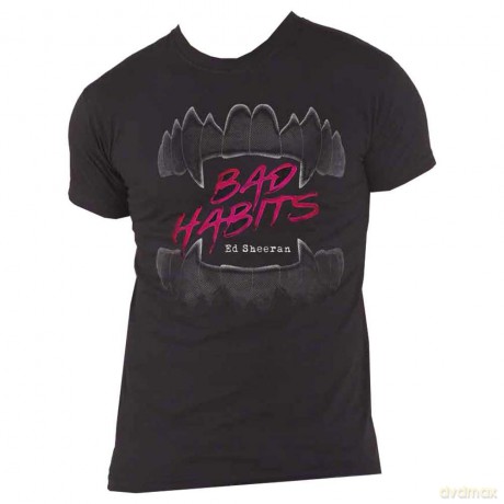 Ed Sheeran: Unisex T-Shirt: Bad Habits (Black) (X-Large)