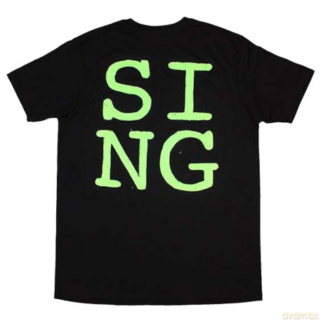 Ed Sheeran: Unisex T-Shirt: Multiply Pocket - Sing (Black) (Back Print) (Medium)