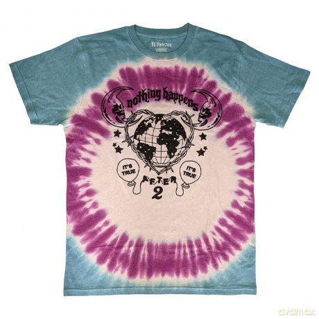 Ed Sheeran: Unisex T-Shirt: Nothing Happens (Blue) (Wash Collection) (Medium)