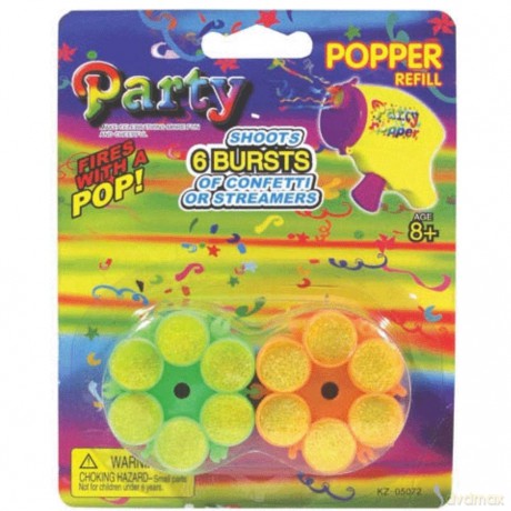 MINI POPPER 2 magazynki konfetti [ZABAWKA]
