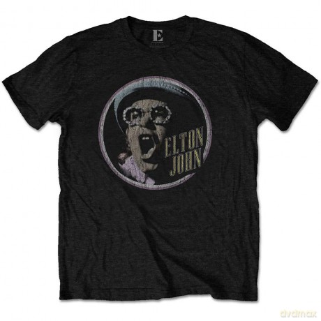 Elton John: Men's Tee: Circle (Medium)