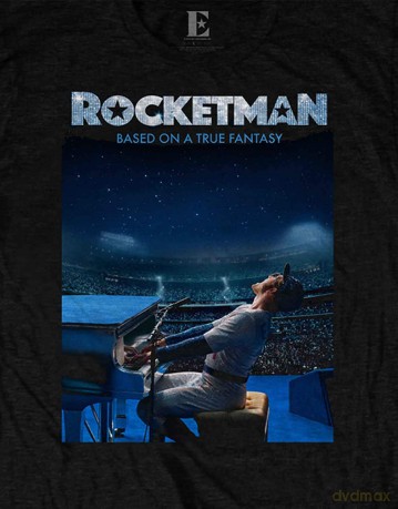Elton John: Unisex T-Shirt: Rocketman Starry Night (Black) (Medium)