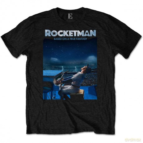 Elton John: Unisex T-Shirt: Rocketman Starry Night (Black) (XX-Large)