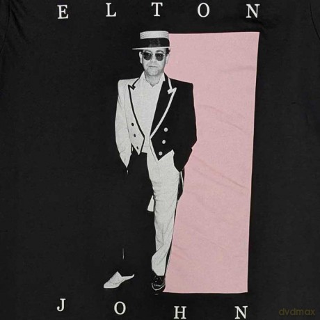 Elton John: Unisex T-Shirt: Tux Photo (Black) (Medium)
