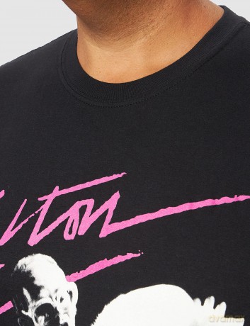Elton John: Unisex Tee: Pink Brush (Back Print) (XX-Large)