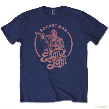 Elton John: Unisex Tee: Rocketman Circle Point (Medium)