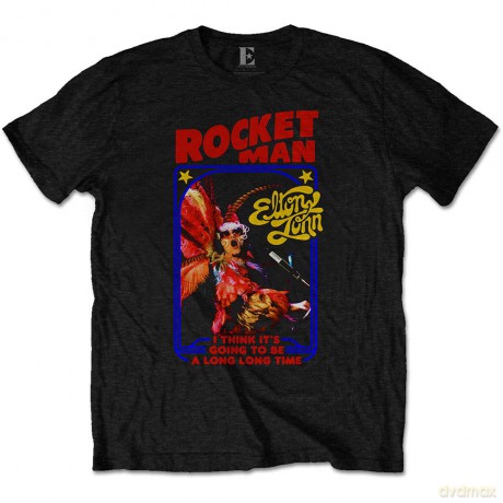 Elton John: Unisex Tee: Rocketman Feather Suit (X-Large)