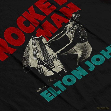 Elton John: Unisex Tee: Rocketman Piano (Small)