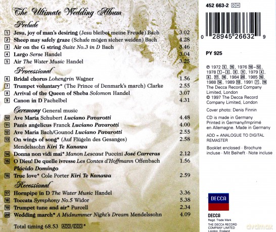 The Ultimate Wedding Album [CD]