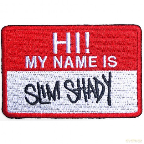 Eminem: Standard Patch: Slim Shady Name Badge